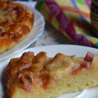 Пицца без дрожжей на кефире