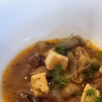 Простой грибной суп