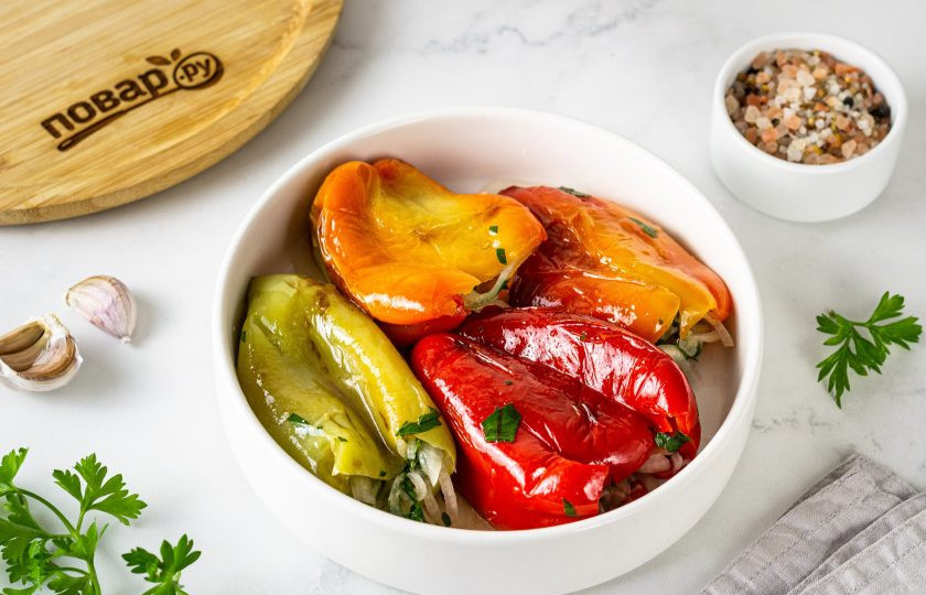 1. Этап. Закуска из болгарского перца: Закуска из болгарского перца готова, приятного вам аппетита!