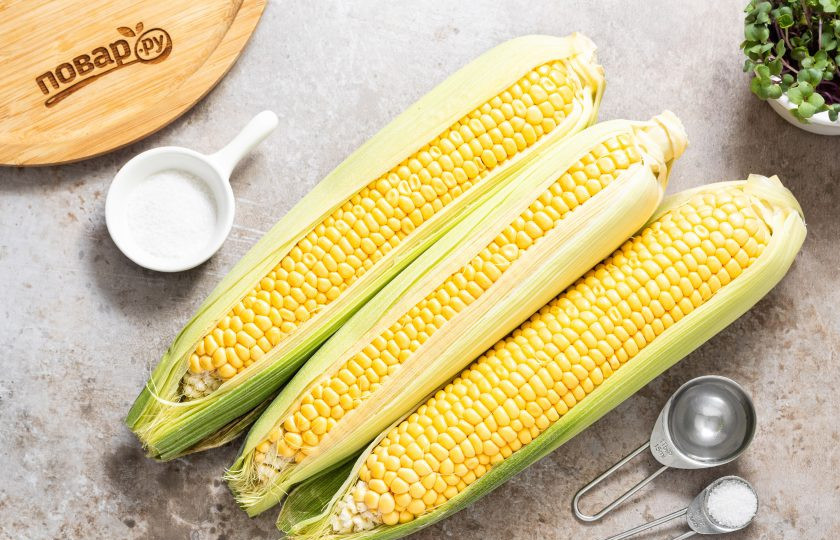 1. Этап. Кукуруза сладкая консервированная: Подготовьте все ингредиенты.