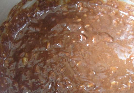 1. Этап. Постный шоколадно-банановый тарт с лимоном: Перемешайте.