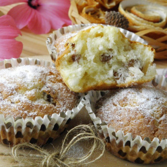 Кексики творожные с изюмом