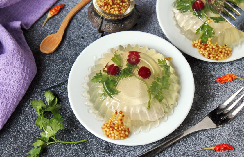 1. Этап. Заливное из грудки индейки: Приятного аппетита!