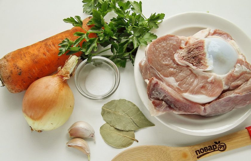 1. Этап. Татариахни: Подготовьте все ингредиенты.