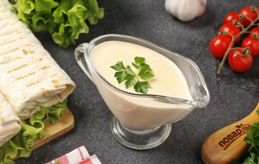 1. Этап. Настоящий соус для шавермы: Надеюсь, вам понравится этот рецепт! Приятного аппетита!