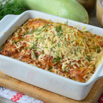 Овощной пирог из кабачков