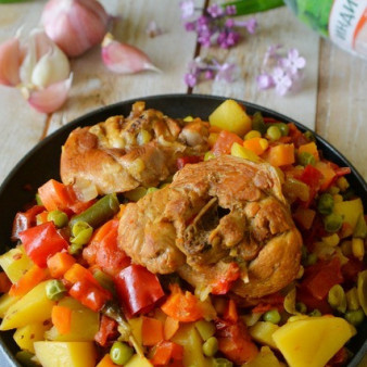 Рагу из индейки с овощами А-ля Афритада