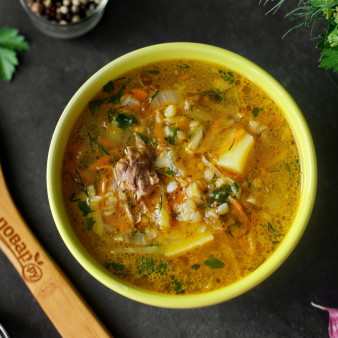 Щи из свежей капусты с гречкой