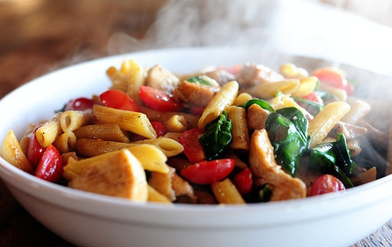 1. Этап. Паста Флорентина с курицей: 5. Пасту 