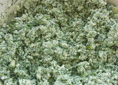 1. Этап. Итальянский пасхальный пирог: 5. Тщательно перемешиваем.