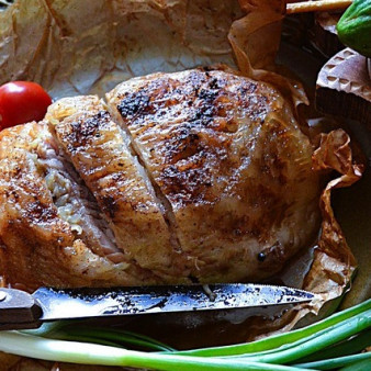 Бедро индейки в бараньем панцире