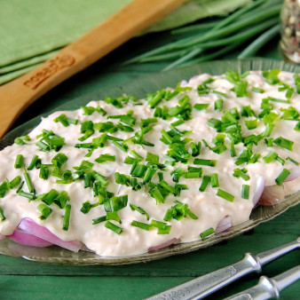 Сельдь в сырном соусе