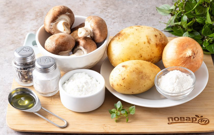 1. Этап. Постные ленивые вареники: Подготовьте все ингредиенты.