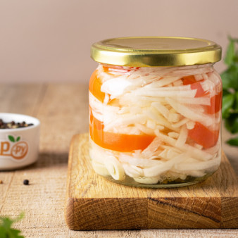 Маринованная черная редька
