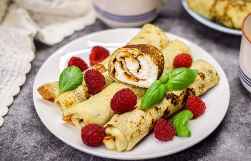 1. Этап. Блинчики с творожным кремом: Приятного аппетита!