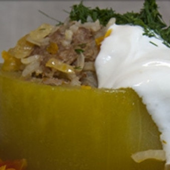Кабачки фаршированные мясом