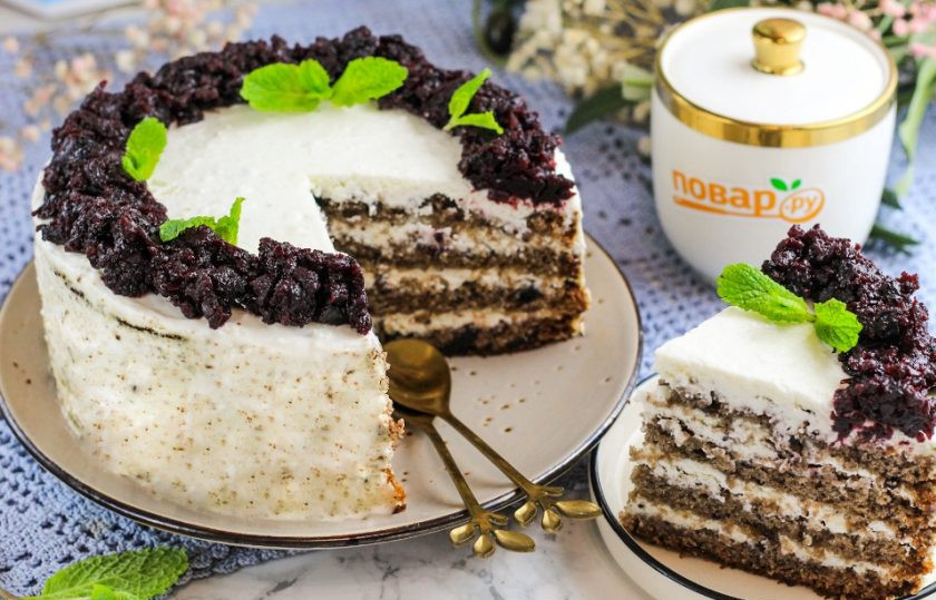 1. Этап. Торт из варенья черной смородины: Приятного аппетита!