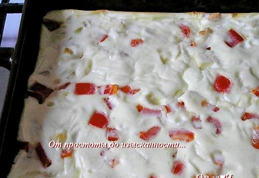 1. Этап. Белковая фриттата с курицей и брынзой: Запекайте при 200*С около 20-25 минут до готовности.