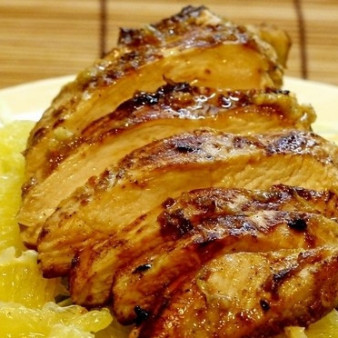 Куриная грудка с апельсинами