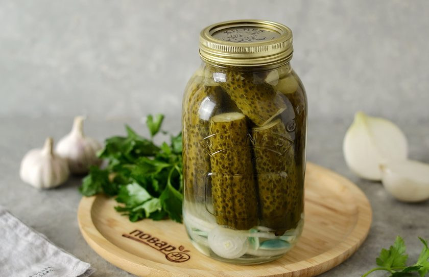 1. Этап. Огурцы в банку на зиму: Огурцы в банку на зиму готовы. Удачных заготовок!