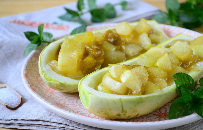 1. Этап. Лодочки из кабачков с дыней: Лодочки из кабачков с дыней готовы. Подавать их можно сразу же после приготовления или в охлажденном виде. Кушайте с удовольствием!