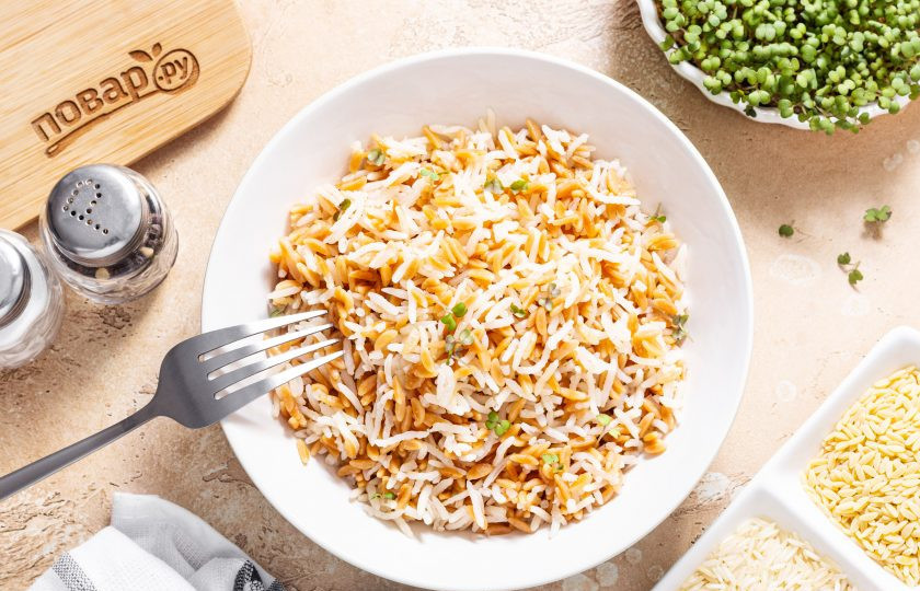 1. Этап. Пилав из пасты орзо: Пилав из пасты орзо готов, приятного вам аппетита!