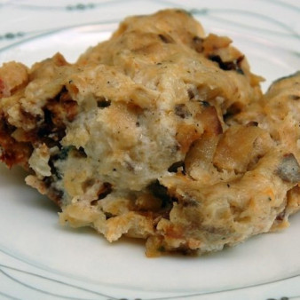 Картофель с грибами и курицей