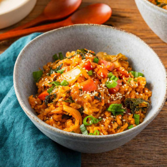 Kimchi and Spam Fried Rice