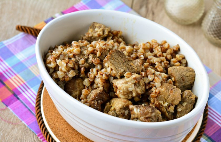 1. Этап. Гречка с мясом «Роскошная»: 