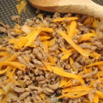 Фарш с морковью