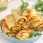 Блинные рулетики с начинкой
