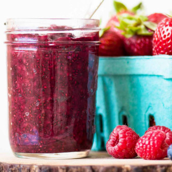 Chia Seed Jam With Berries