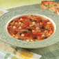 Bean, Pasta and Roasted Pepper Soup