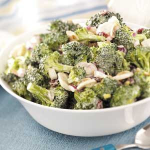 Fresh Broccoli Salad with Cranberries