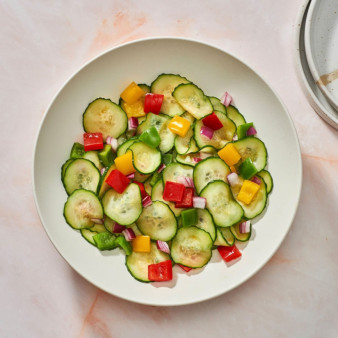 Cucumber Salad with Peppers