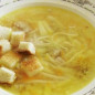 Куриный суп с сухариками