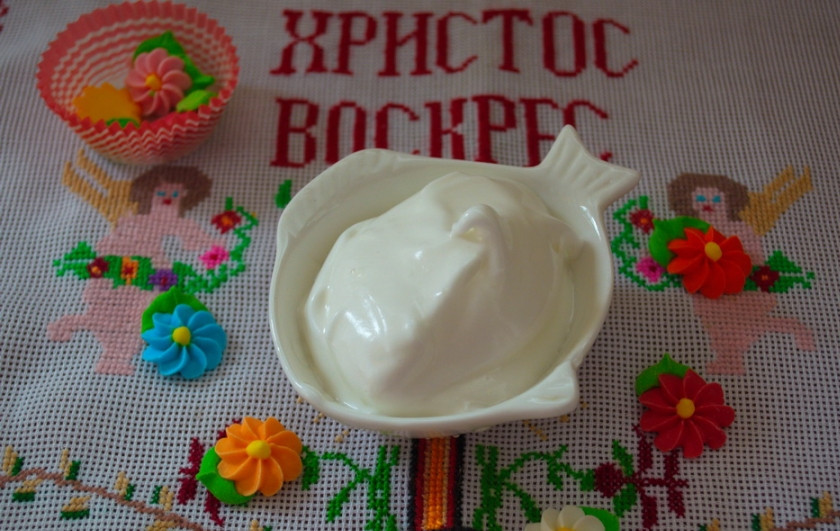 1. Этап. Глазурь на пасху: Наша глазурь готова.