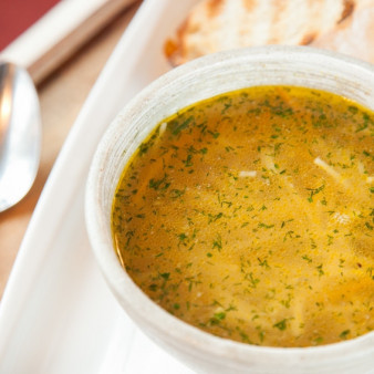 Суп из зеленой гречки простой