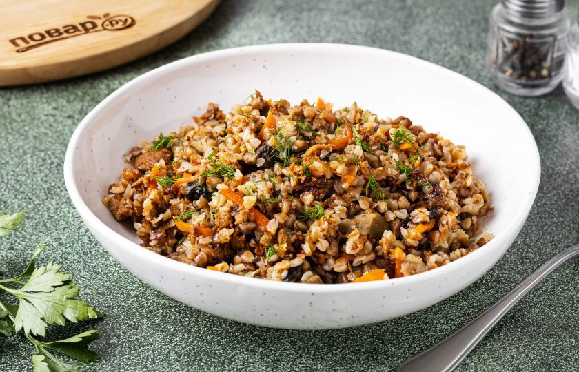 1. Этап. Гречка по-боярски в мультиварке: Гречка по-боярски готова, приятного вам аппетита!