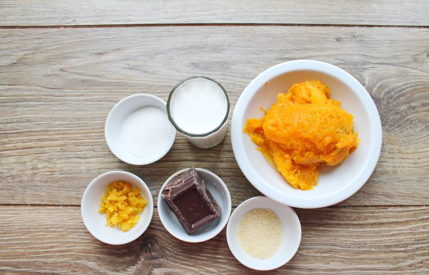 1. Этап. Конфеты с манго: Подготовьте все необходимые ингредиенты для приготовления конфет с манго.