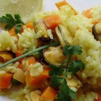 Плов с морепродуктами Шум моря