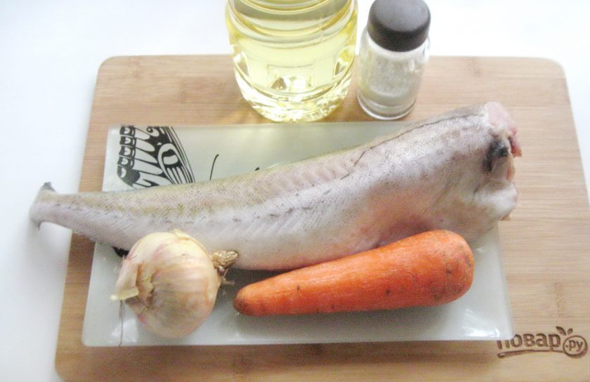 1. Этап. Диетический минтай в фольге в духовке: Возьмите все ингредиенты для приготовления минтая в фольге.