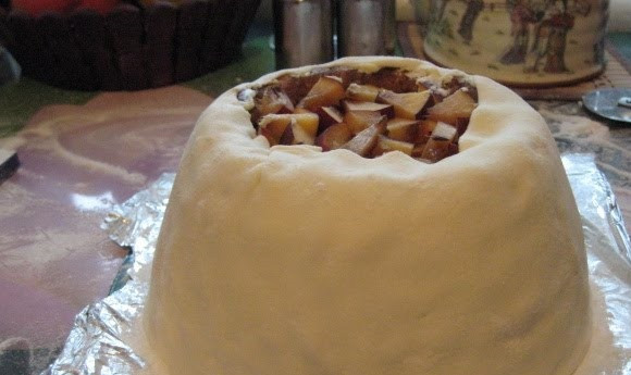 1. Этап. Торт Феи: 13. Завернуть ножку и разровнять, чтобы не было складок.