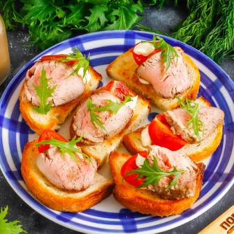 Канапе с ростбифом