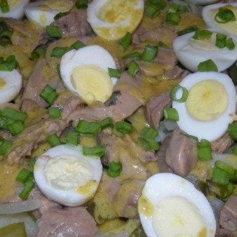 Салат Печень трески