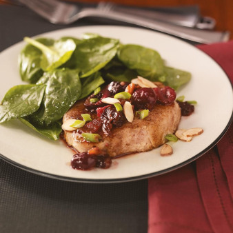 Pork Chops with Chipotle Cherry Glaze