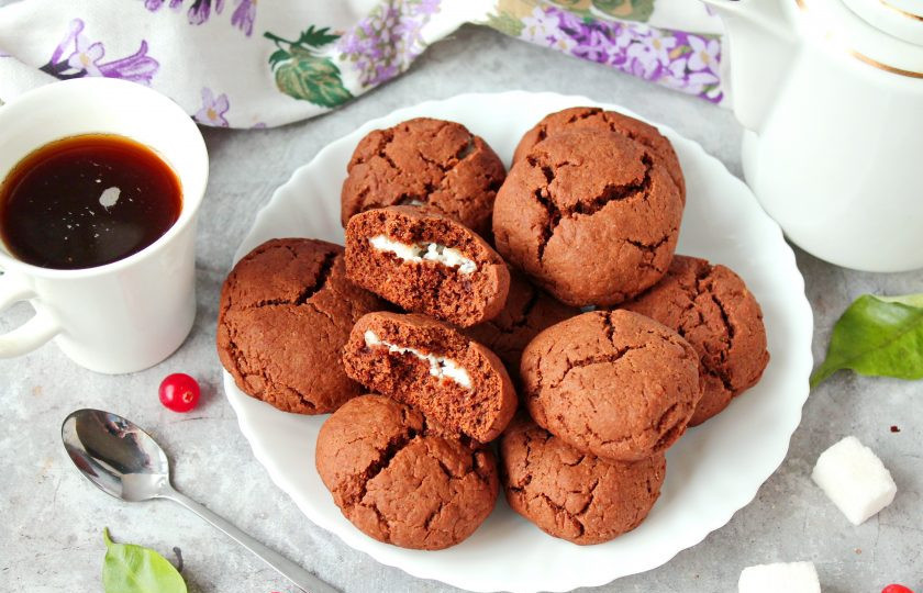 1. Этап. Печенье с кремом-чиз: Приятного аппетита!