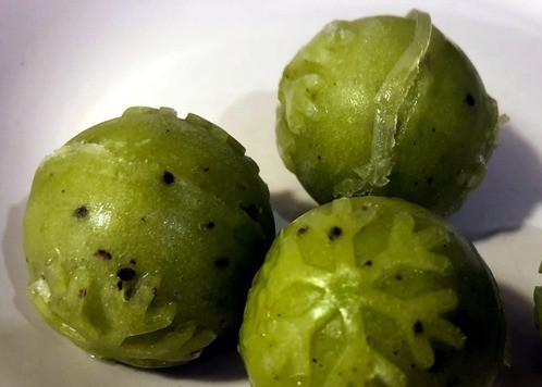 1. Этап. Сферические смузи-снежки из киви: Приятного аппетита!