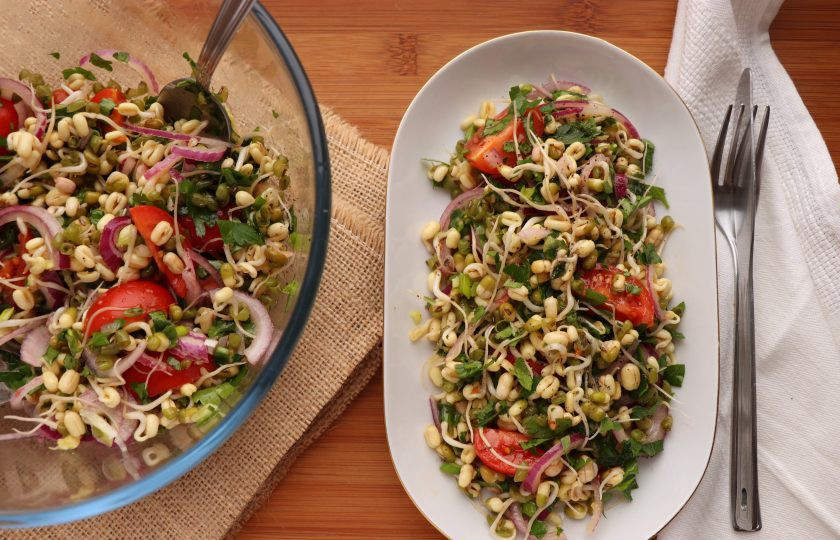 1. Этап. Салат с пророщенным машем: Салат с пророщенным машем готов. Приятного аппетита!