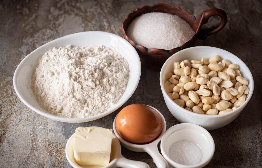 1. Этап. Печенье Арахисовые палочки: Подготовьте все ингредиенты.